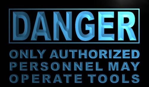 Danger Only Authorized Personnel Neon Sign